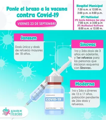 Lugares y vacunas contra el COVID-19 para el viernes 23 de septiembre de 2022
